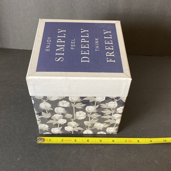 Set of 4 Farmhouse Style Decorative Storage Boxes - Picture 11 of 16